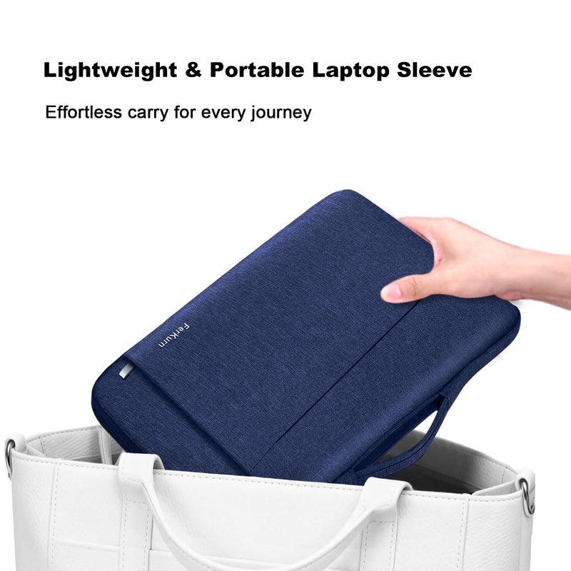 Ferkurn Laptop Case Sleeve for Men Women Chromebook Case Compatible with MacBook Air/Pro Lenovo Surface HP Dell ASUS Acer, 13.3 inch, Blue - Image 5
